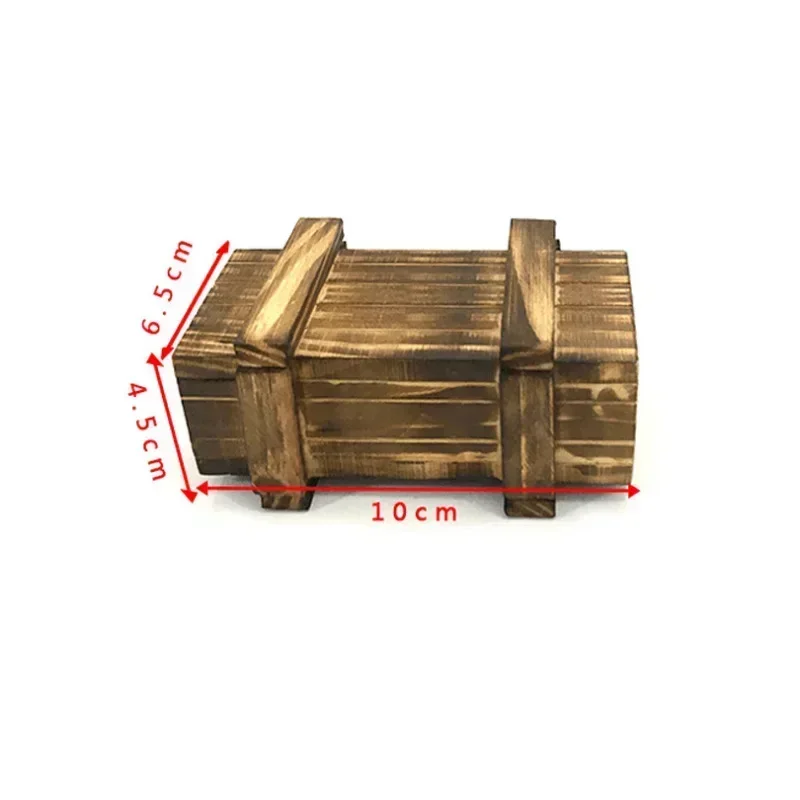 SCX10 simulation climbing car decoration wooden box bucket shovel fire extinguisher TRX4 fuel tank oil barrel mood piece