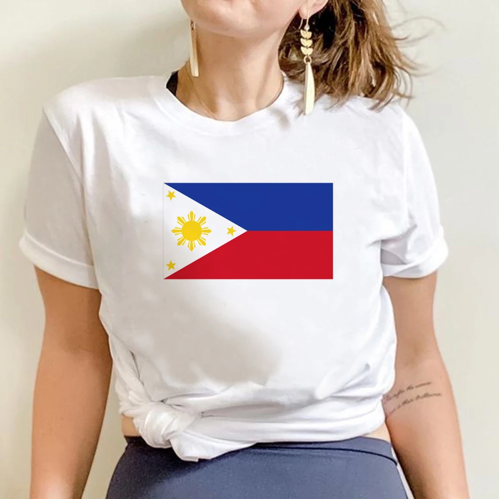 Philippines Flag T Shirt Women Funny T-shirt Aesthetic Clothes Vintage Unisex Tops Streetwear Fashion Tshirt Female