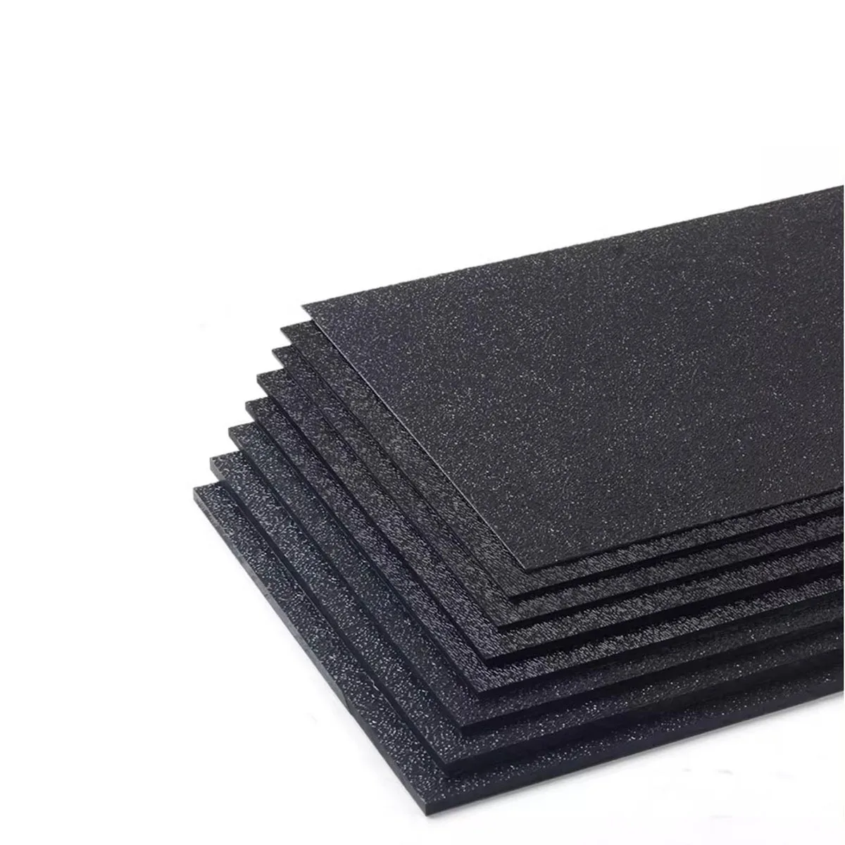 Feuille de plastique ABS Texture grossière givrée noire - Épaisseur fine du panneau ABS givré = 0,5/0,8/1/1,5/2/3/4/5 mm