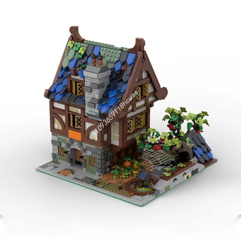 2115 قطعة MOC حانة القرون الوسطى نسخة وحدات نموذج بناء لعبة كتل هدية الكريسماس البناء تجميع التعليم الطوب الاطفال #2