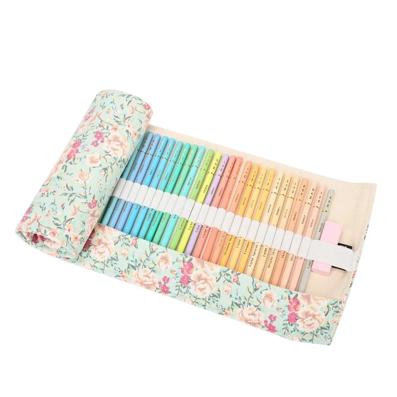 

50Pcs Colored Pencils,With Pen Curtain,Soft Core,Ideal for Drawing Sketching Shading,Coloring Pencils for Adults Kids Beginners