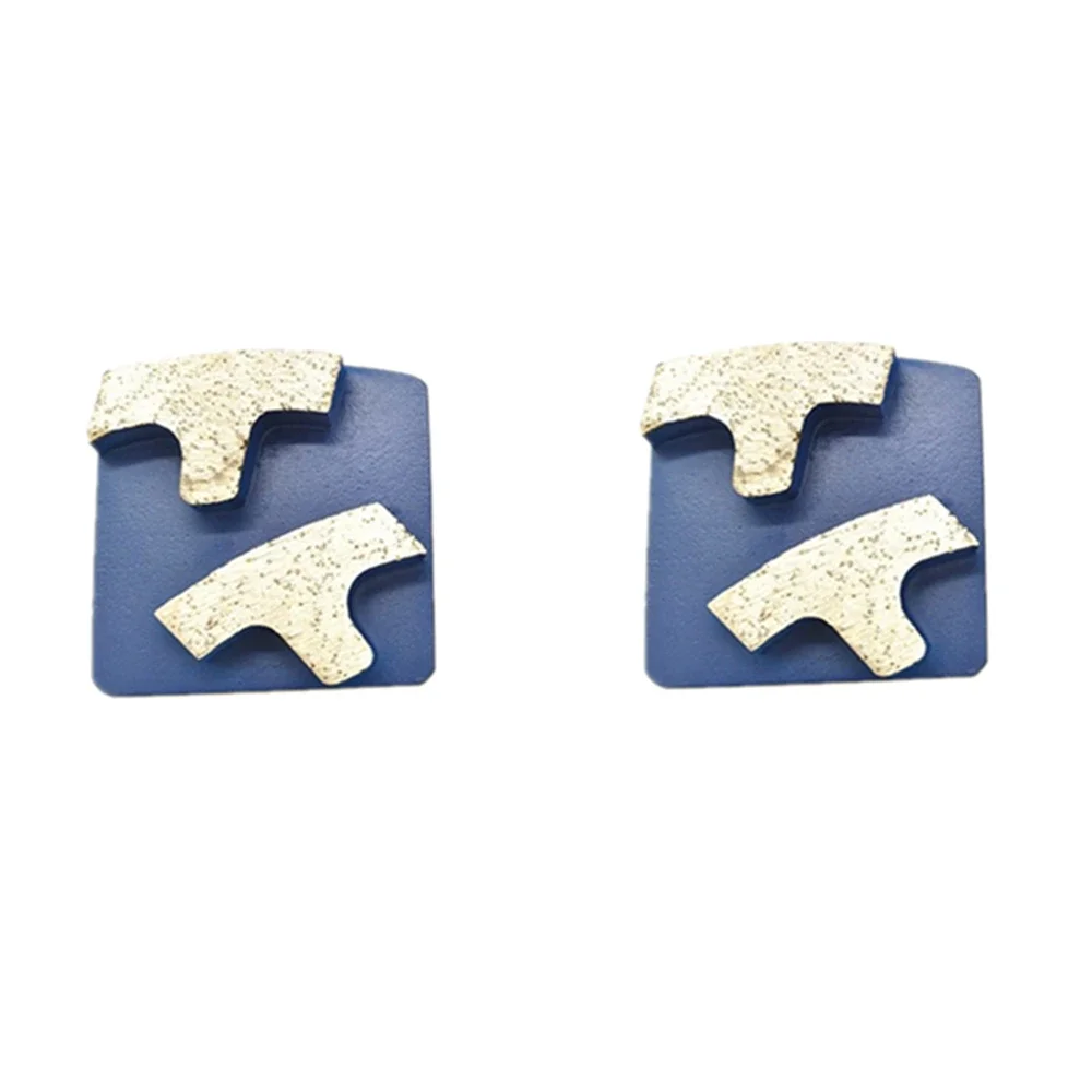 Herramientas para amoladora de suelo de hormigón GBScanmaskin, hojas de pulido de diamante GBHusqvarna con dos segmentos en forma de T, 12 Uds.