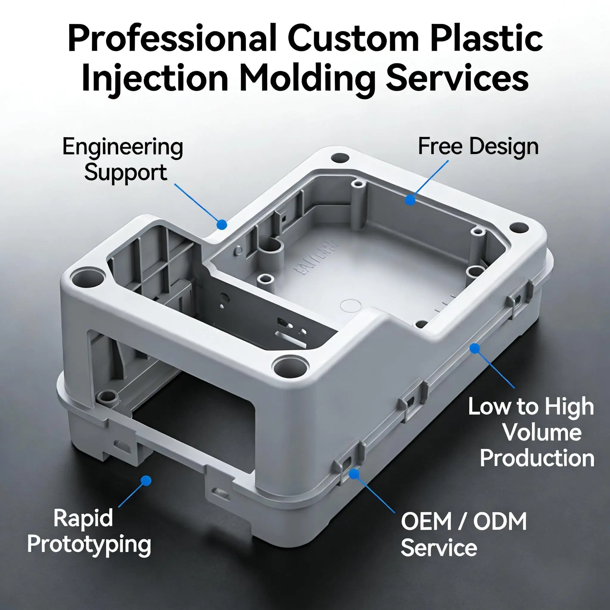 

Custom Plastic Product Mold Making Plastics Injection Molding Part Inject Plastic Mold Silicone Moulds for Injection Molding Mac