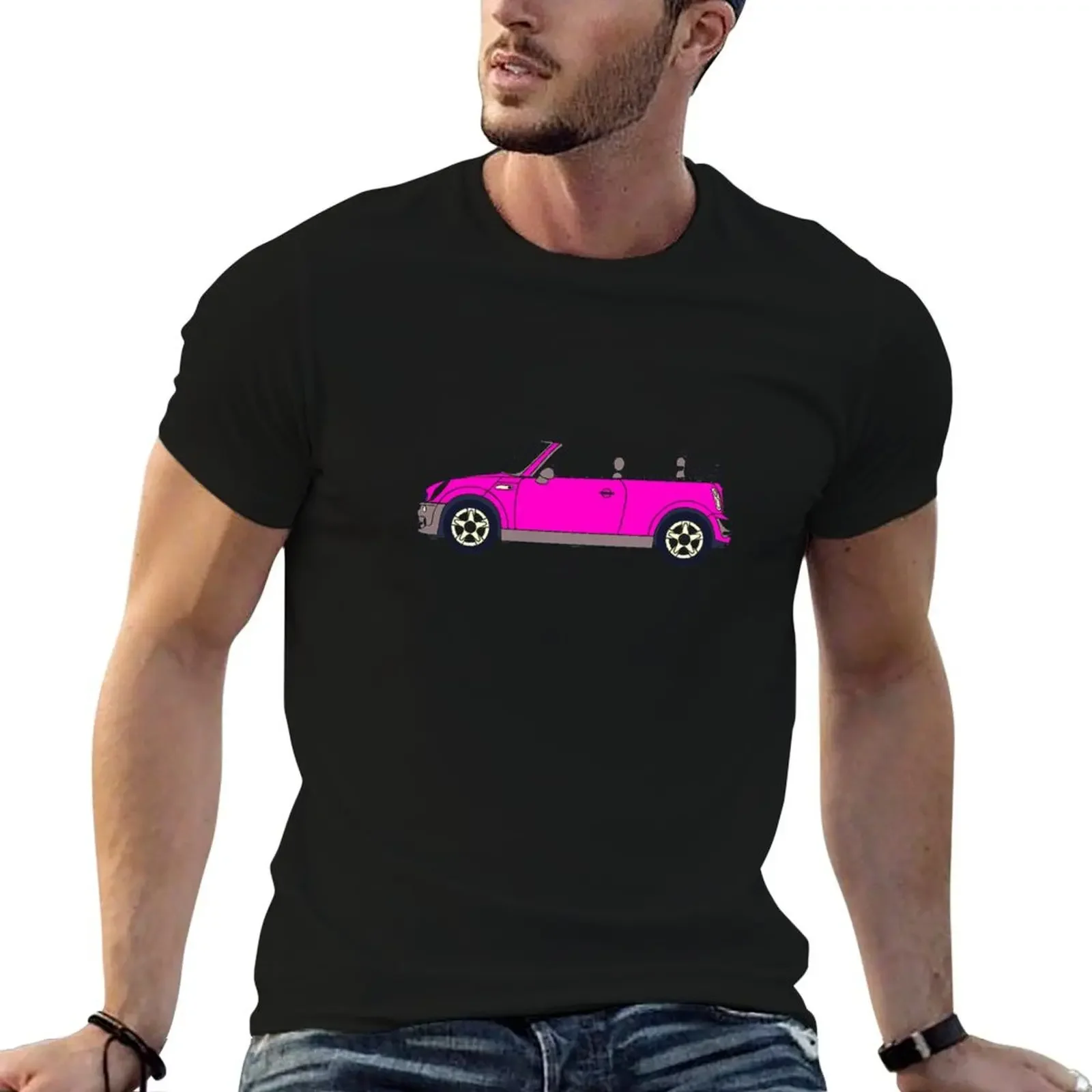 Mini cooper pink T-Shirt sweat plus size clothes mens t shirts