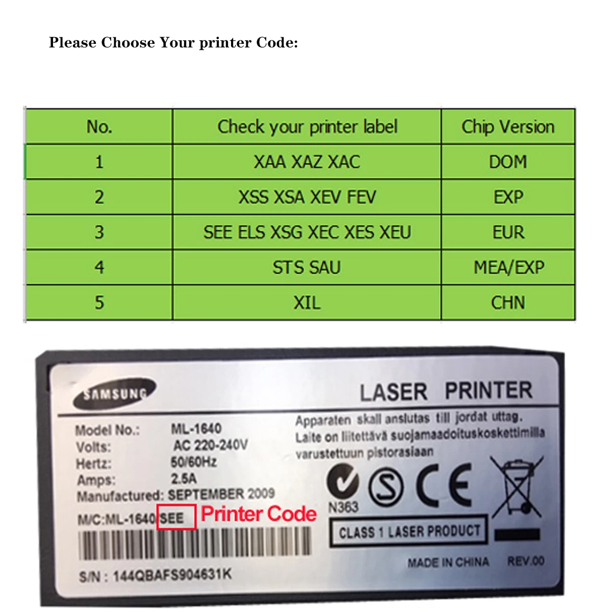 Mlt-d111s Mlt-d111L Toner Chip Do Samsung Xpress SL-M2020W SL-M2070W M2020W M2022 M2070 M2071 M2026 M2077 M2074 Reset