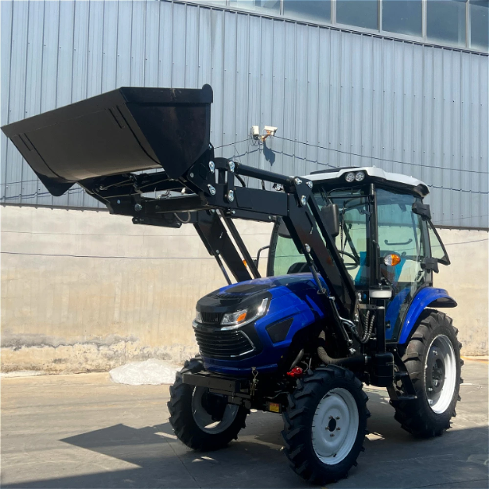 Best-selling Multi-functional 4WD Tractor (50–100 HP) Equipped with Forks—suitable for Farms, Orchards, and Gardens.