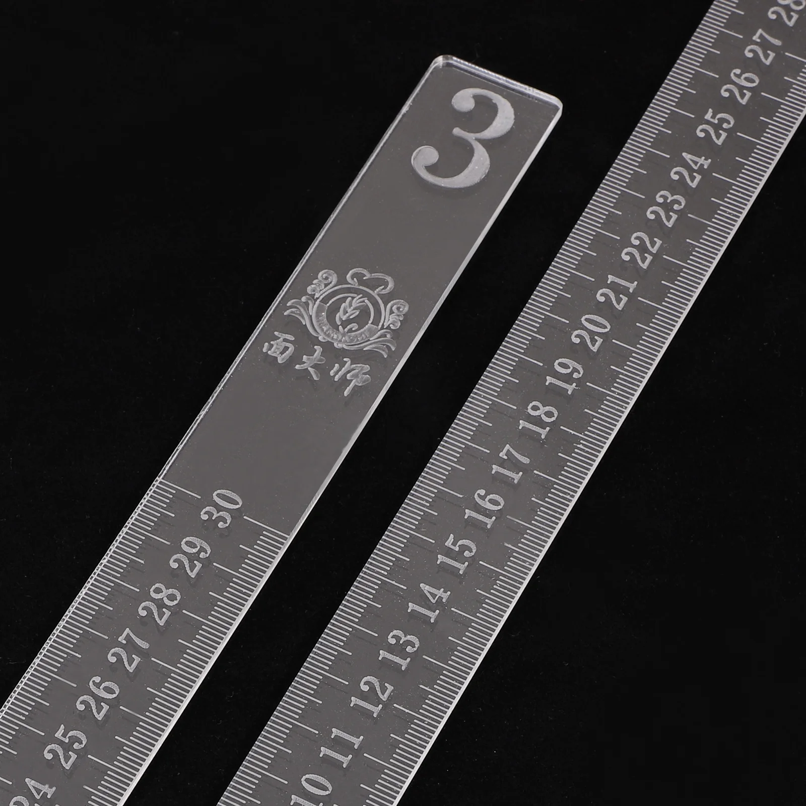 

2Pcs Cookie Balance Rulers Transparent Acrylic Dough Thickness Leveling Measuring Guide Rolling Pin Baking Tool