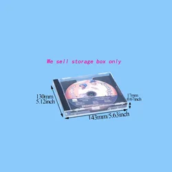Single disc for PS1 box CD packaging box for SS game DVD box disc album box CD holder shell