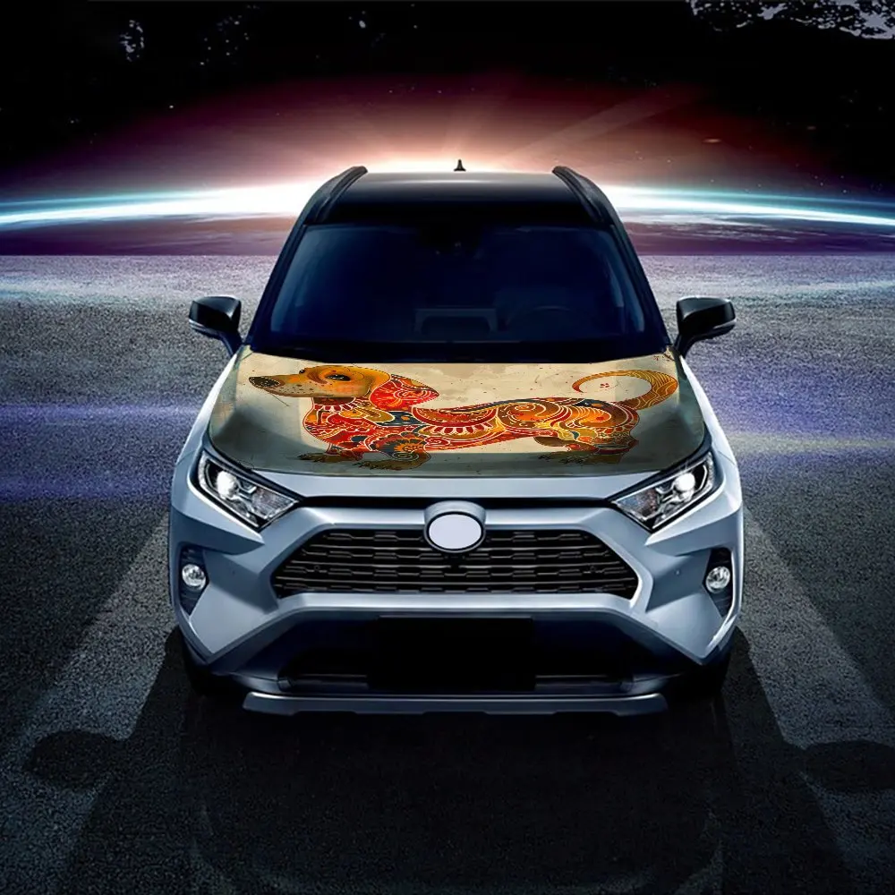 このダックスフントをテーマにしたカーデカールは、耐久性のあるビニールで作られています。