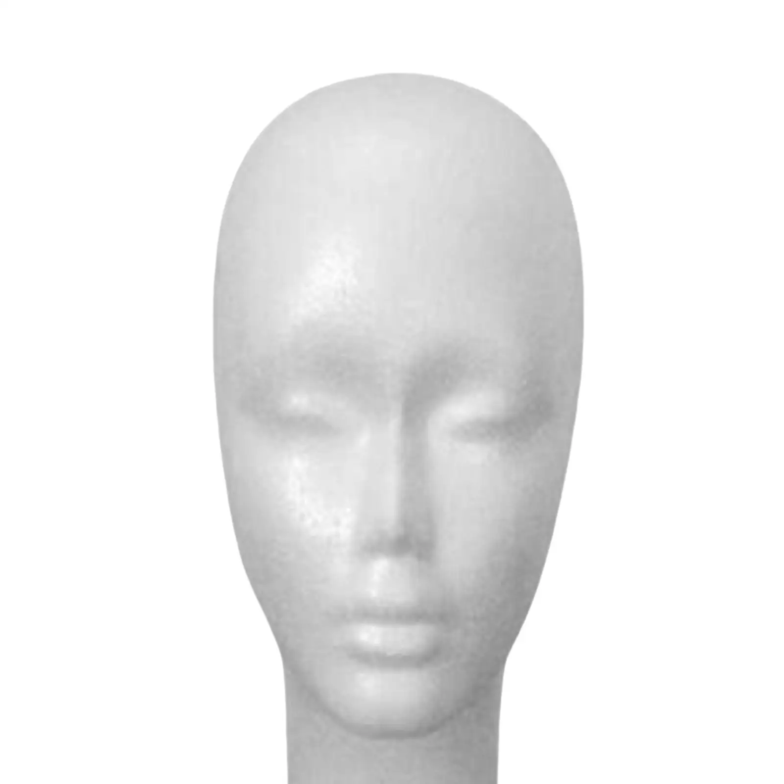 Woman Mannequin Head Model Hat Display Stand White Height 29cm