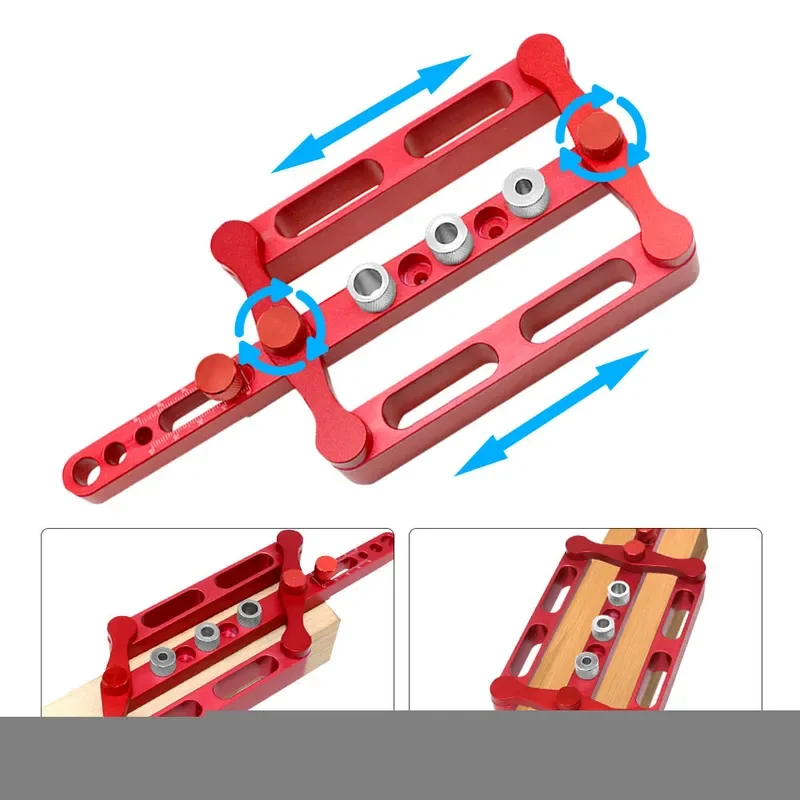 Self Centering Doweling Jig Metric Drill Guide 6/8/10mm Pin Wood Hole Puncher Drilling Positioner Accurate New Woodworking Tool