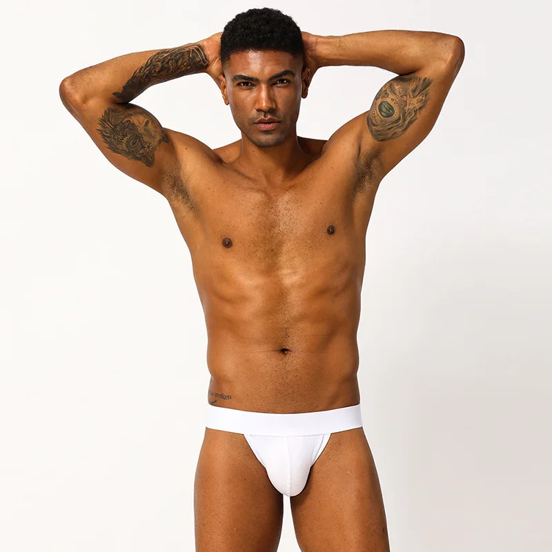 Cross-border New Underwear Men's European and American Style Low Waist Cotton Thong Men's Manufacturers Wholesale