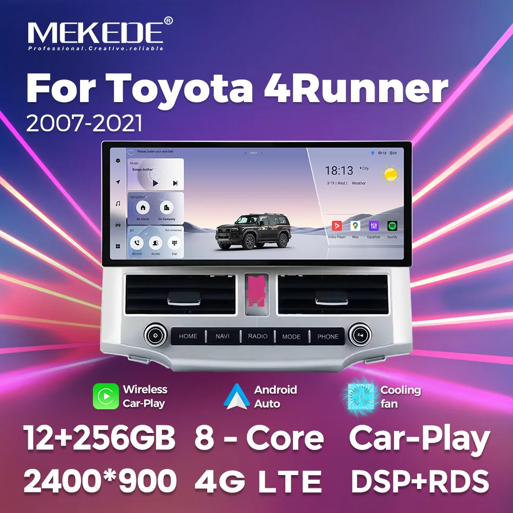 MS Ultra-narrow Border Car Multimedia System Car Player Auto Radio Video DVD Mp3 For TOYOTA 4Runner 2007-2021