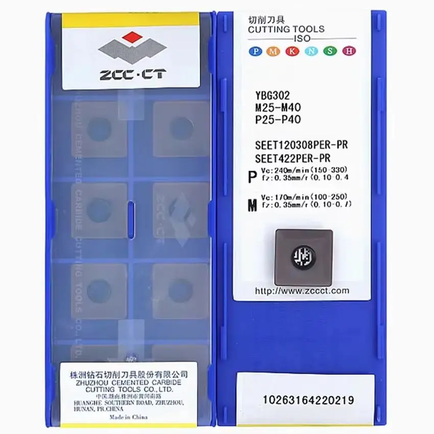 

SEET120308PER-PR YBG302/SEET120308PER-PR YBG202 ZCC.CT SEET120308PER-PR Твердосплавные пластины с ЧПУ, фрезерные пластины, инструменты