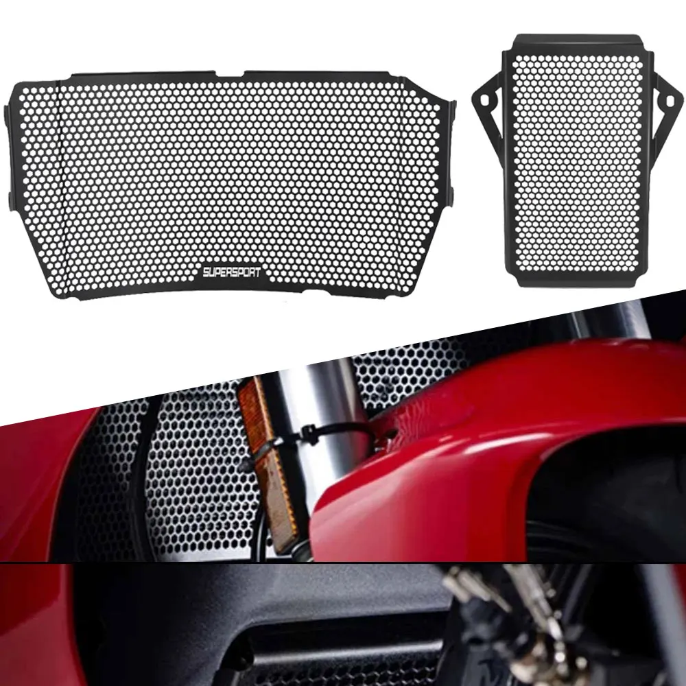 

Radiator Grille Guard Oil Cooler Protector For Ducati SuperSport 950 950S 2021 2022 2023 2024 SuperSport /S/939/939S 2017-2020