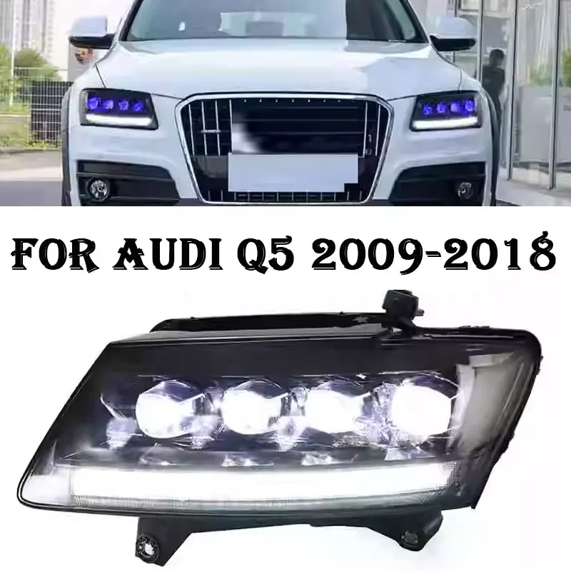 

Car Lights for Audi Q5 LED Headlight 2009-2018 Headlights Q5L DRL Turn Signal High Beam Angel Eye Projector Lens