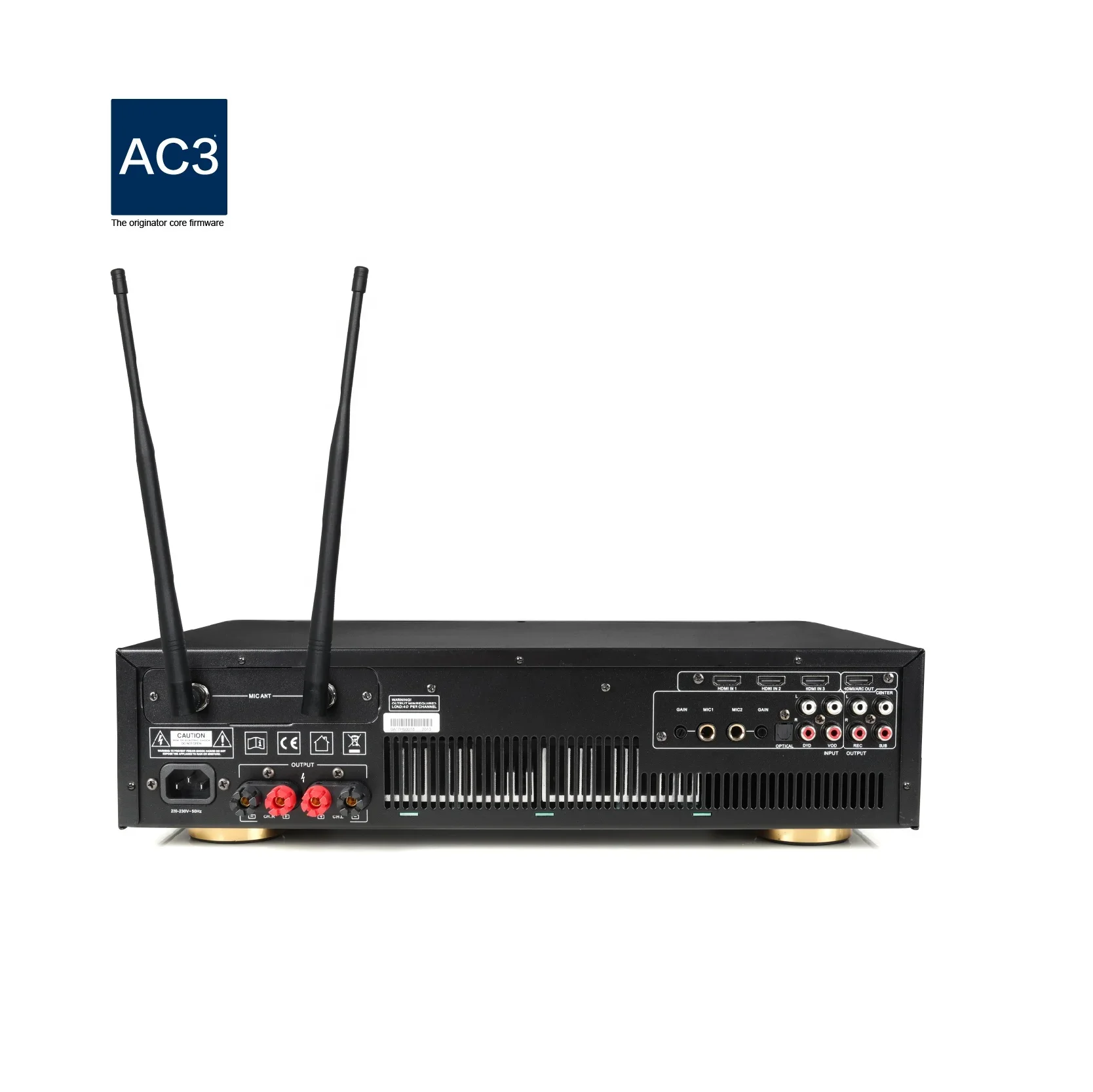 

Easy One Piece Three-in-one Family Karaoke Amplifier Black Panel With Touch Screen Operation