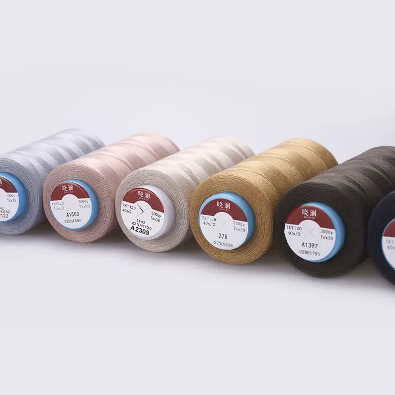 خيوط البوليستر للخياطة ، تطريز البكرة ، ماكينة الخياطة المنزلية ، 40S ، 2 ، عالية الجودة #4