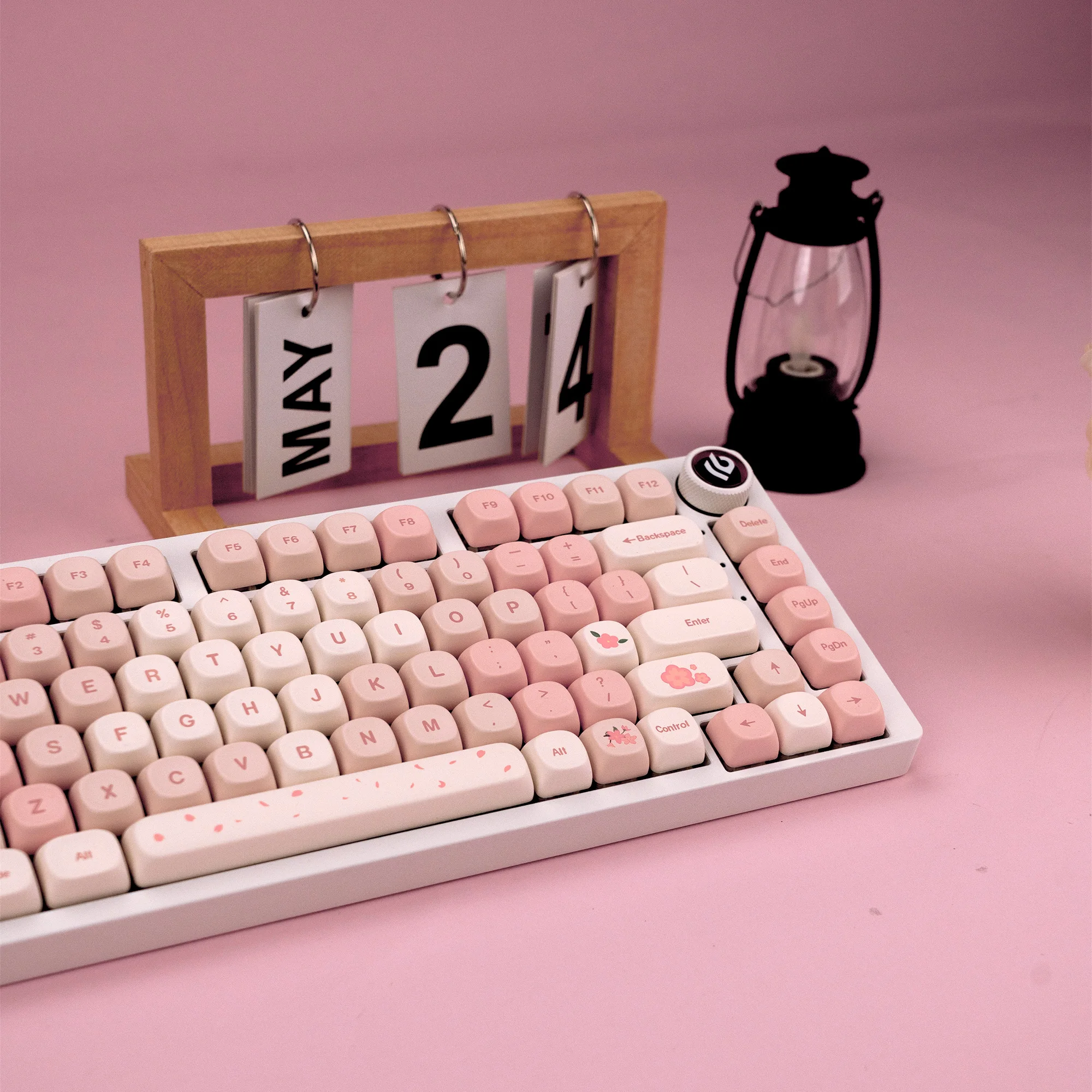 Imagem -05 - Xvx Sakura 143 Teclas Moa Profile Dye-sub Pbt Keycap Conjunto Pink Girl Keycaps Presente para Teclado Mecânico de Jogos