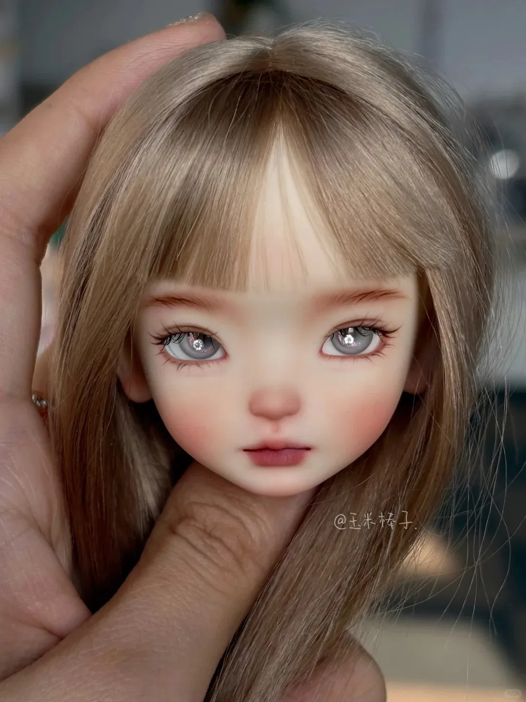 

Новая кукла SD BJD 1/6, голова из высококачественной смолы, красивая девочка с макияжем, игрушка в подарок, в комплект входит только голова.