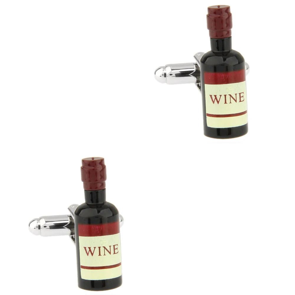 29 Styles Wine Bottle Glasses Cards Cufflinks Sand Clock Level Bike Cuff Links 1 Pair