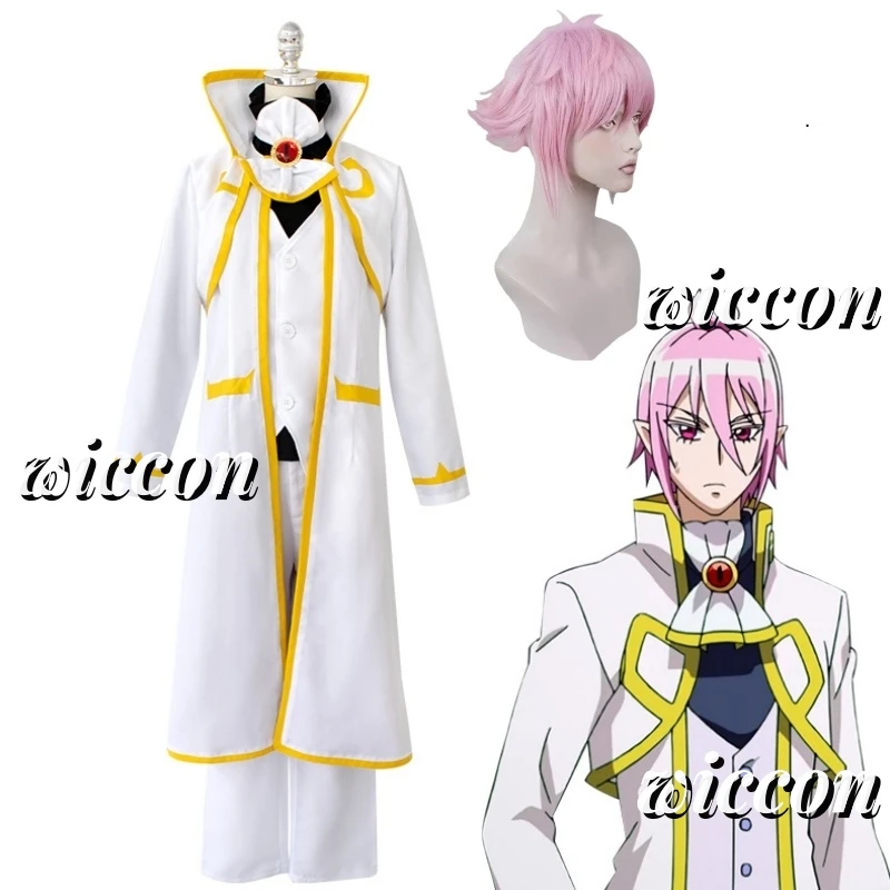 

Аниме для косплея Asmodeus Alice Добро пожаловать в школу демонов! Костюм Ирума-кун, мужской костюм Алисы, формальный костюм, парик, Хэллоуин, косплей