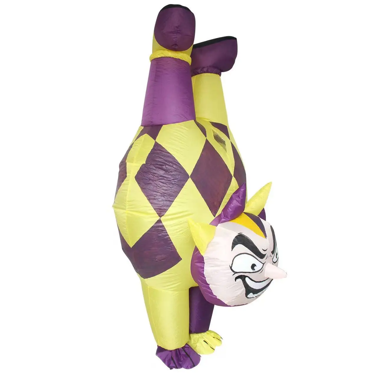 Funny Cartoon Inverted Joker Inflatable Costume Carnival Cosplay Suit Halloween Party Kindergarten Events Decorations April Fool