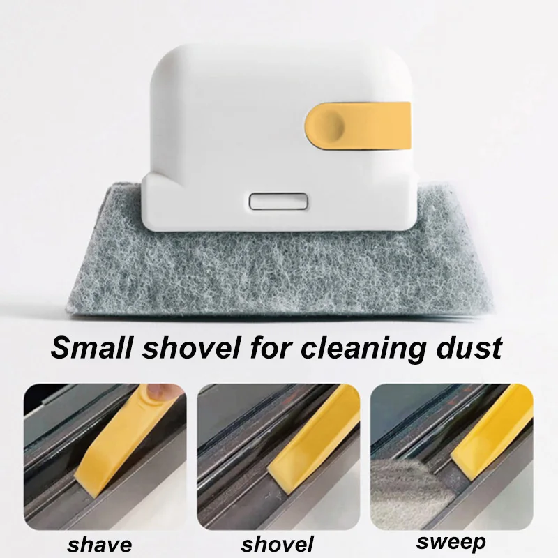 Window Groove Cleaning Brush Seam Door Gap Windows Slot Corner Cleaner Brush Scouring Cloth Household Glass Cleaning Tools