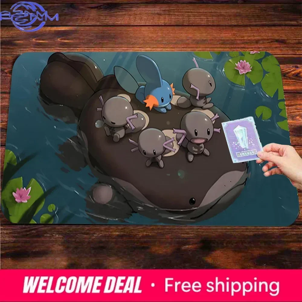 Clodsire & Wooper Non-Slip Washable Desk Playmat - Versatile Gaming And Office Mat