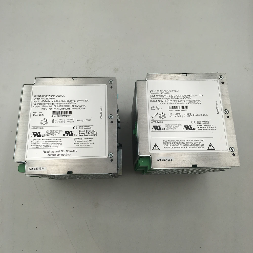 1Pcs Power Supply 2320270 QUINT-UPS/1AC/1AC/500VA 24V