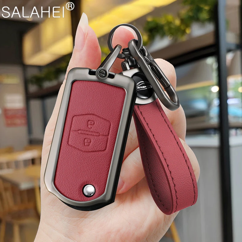 Leather Car Remote Key Case Fob Cover Shell For Mazda Demio 2 3 5 6 M3 M5 M6 CX-5 CX7 CX9 RX8 MX5 MPV Auto Keychain Accessories