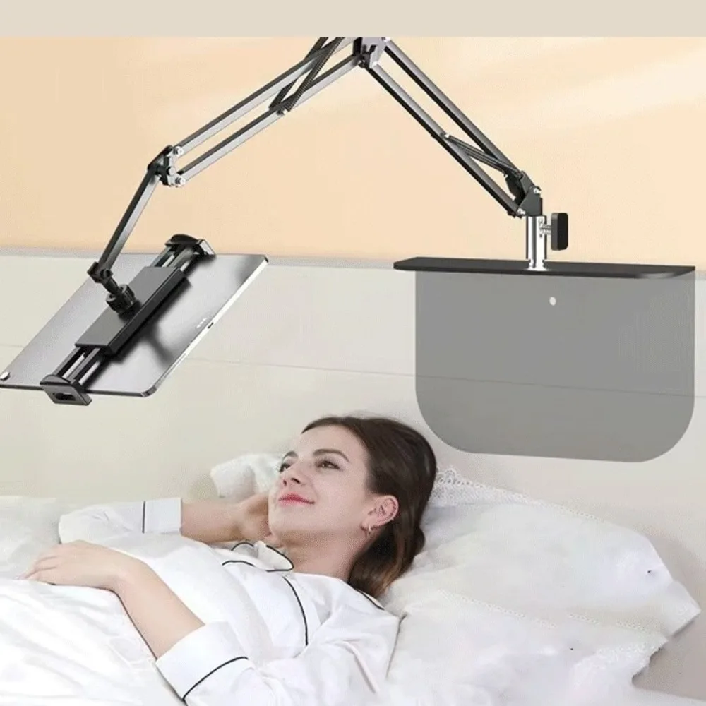 

New Tablet Stand Foldable Rotation Flexible Arm Phone Mount Adjustable Alloy Portable Lazy Bracket