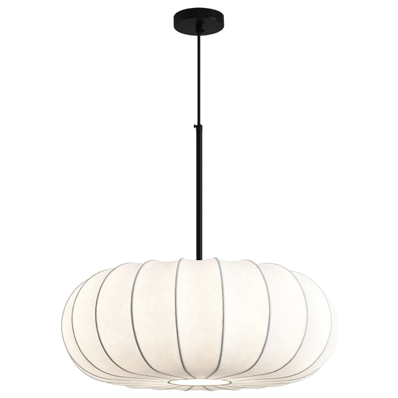 AB Japanese Wabi-sabi Silk Pumpkin Chandelier LED 6000K D30-50cm Wabi-sabi Style Restaurant Tea Room Living Room Retro Master