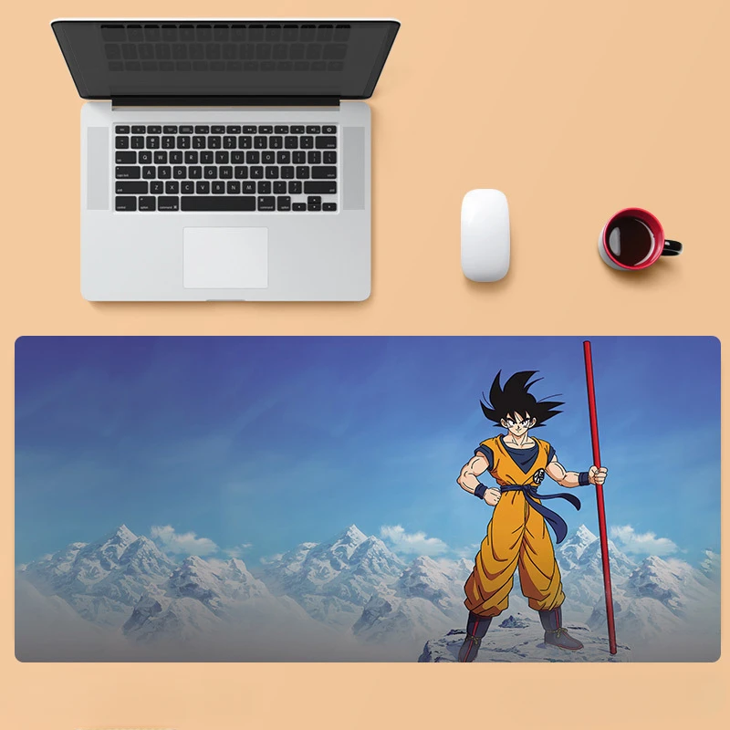 Anime Dragon Ball Mouse Pad 90cm*40cm  Extra Large Male Edge-Locked Office Desk Mat Computer Keyboard Pad Student