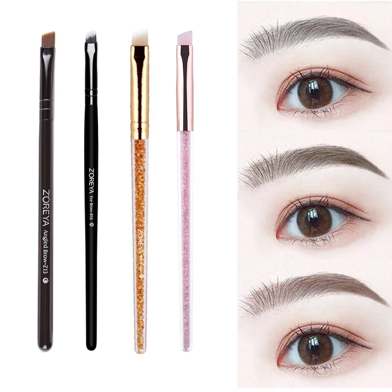 1Pc Professional Bevel Eyebrow Brush Oblique Angled Eyebrow Brush Angled Eye Liner Makeup Brush Tool Cosmetics Make Up Tools