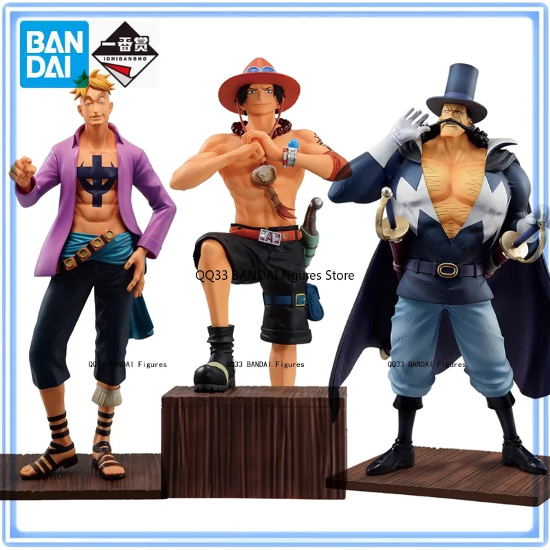 Bandai Ichiban Kuji One Piece Whitebeard Pirates Marco Portgas·D· Ace Vista Anime Action Figure Desktop Ornaments Model