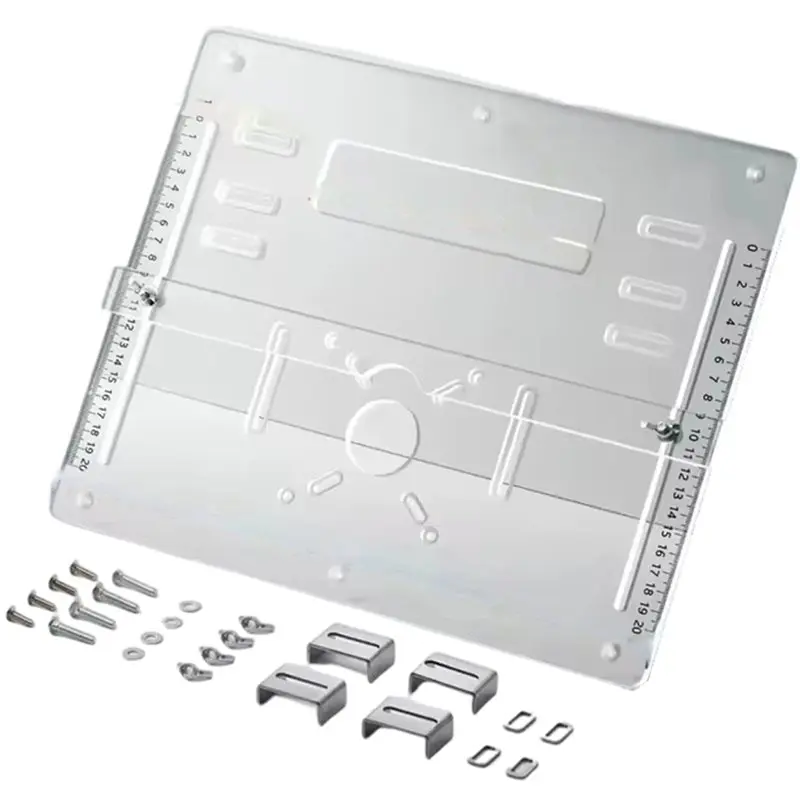 

【CHRISTMAS 】Adjustable Backer 8Mm Thickened Acrylic Cutting Base Plate Small Tool Table For Trimming Machines