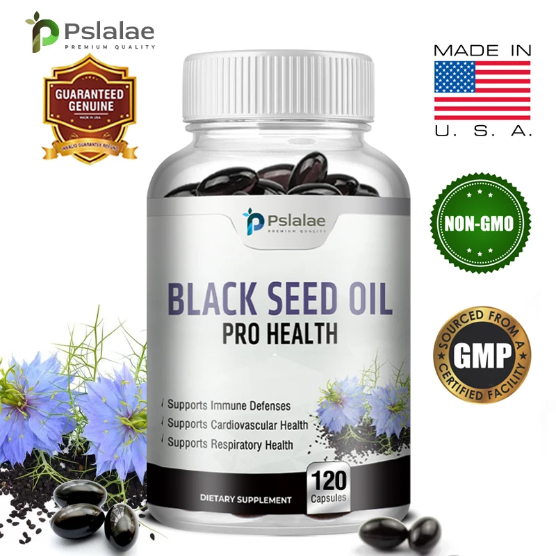 

Organic Black Seed Oil - For Immune Defense and Promotes Hair Growth, Provides Nutritive Antioxidants, Non-GMO