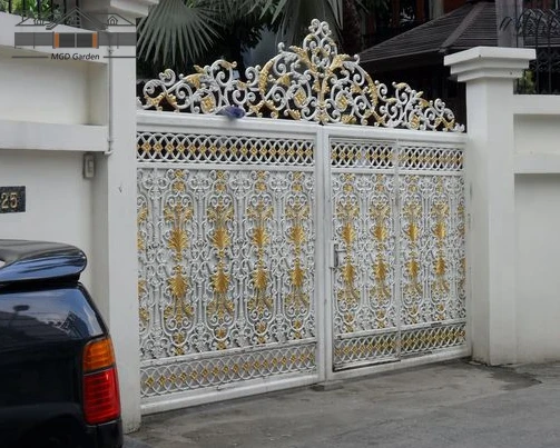 Castle Gates And Fences, Electric Wrought Iron Gates, European Manor Gates 2