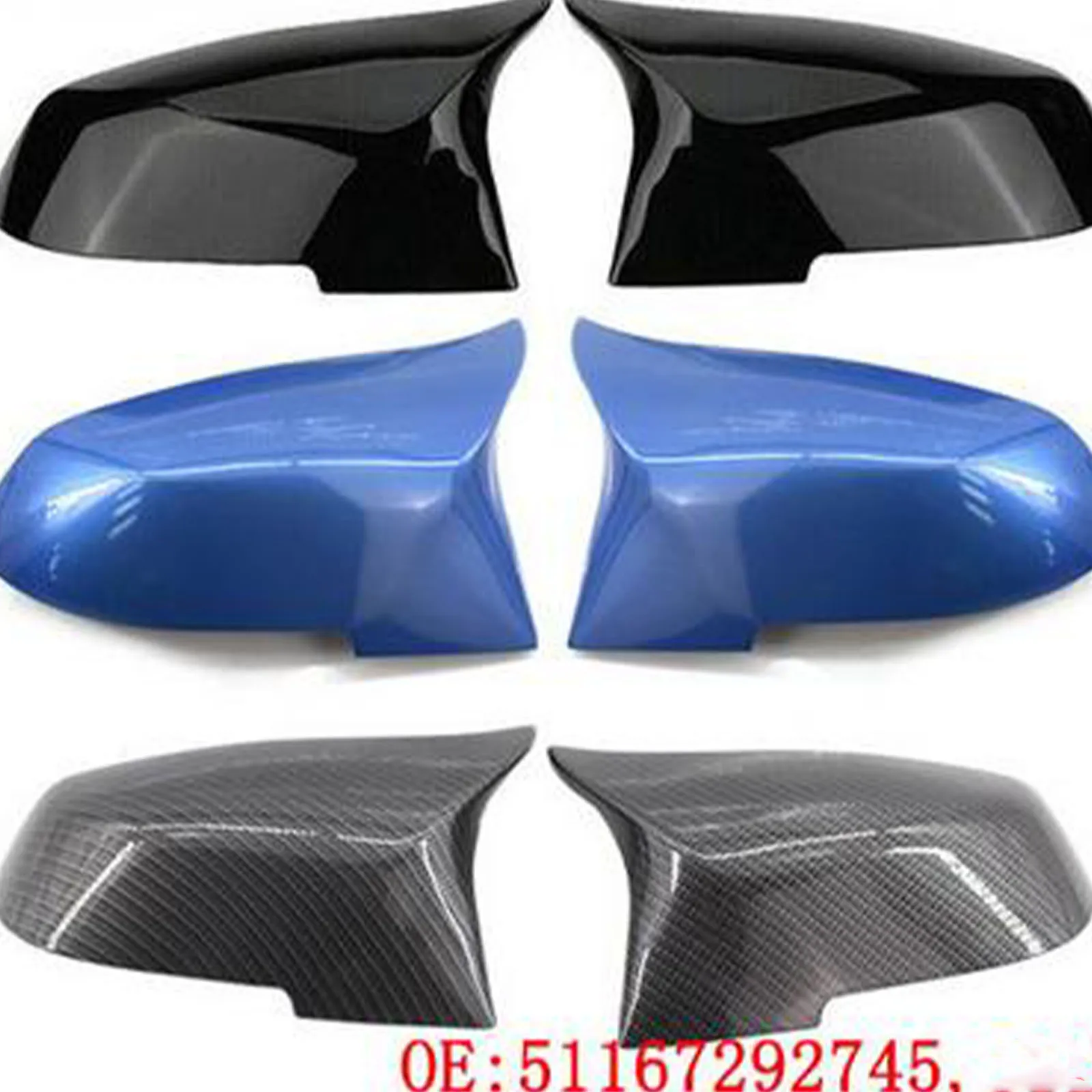 

Auto Side Mirror Cap For BMW 1 3 4 Series 318 320 2012-2018 2 Series 2014-2018 X1 E84 2013-2016 Painted Rearview Mirror Cover