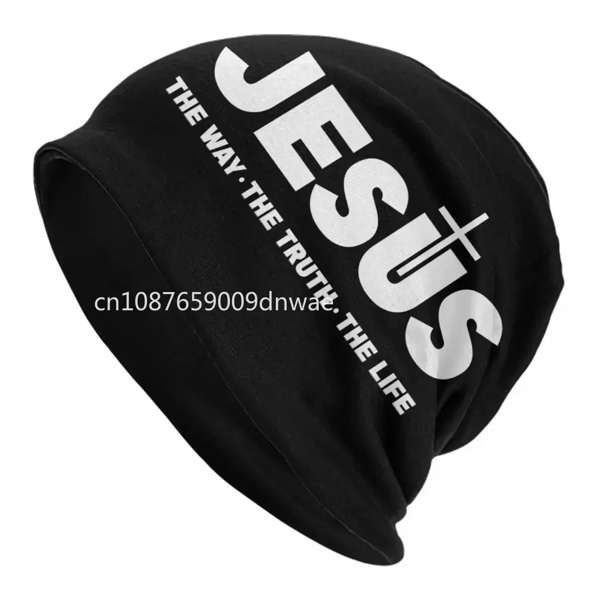 Jesus Christ The Way The Truth The Life Skullies Beanies Caps Unisex Winter Knitted Hat Faith Bonnet Hats Outdoor Ski Cap