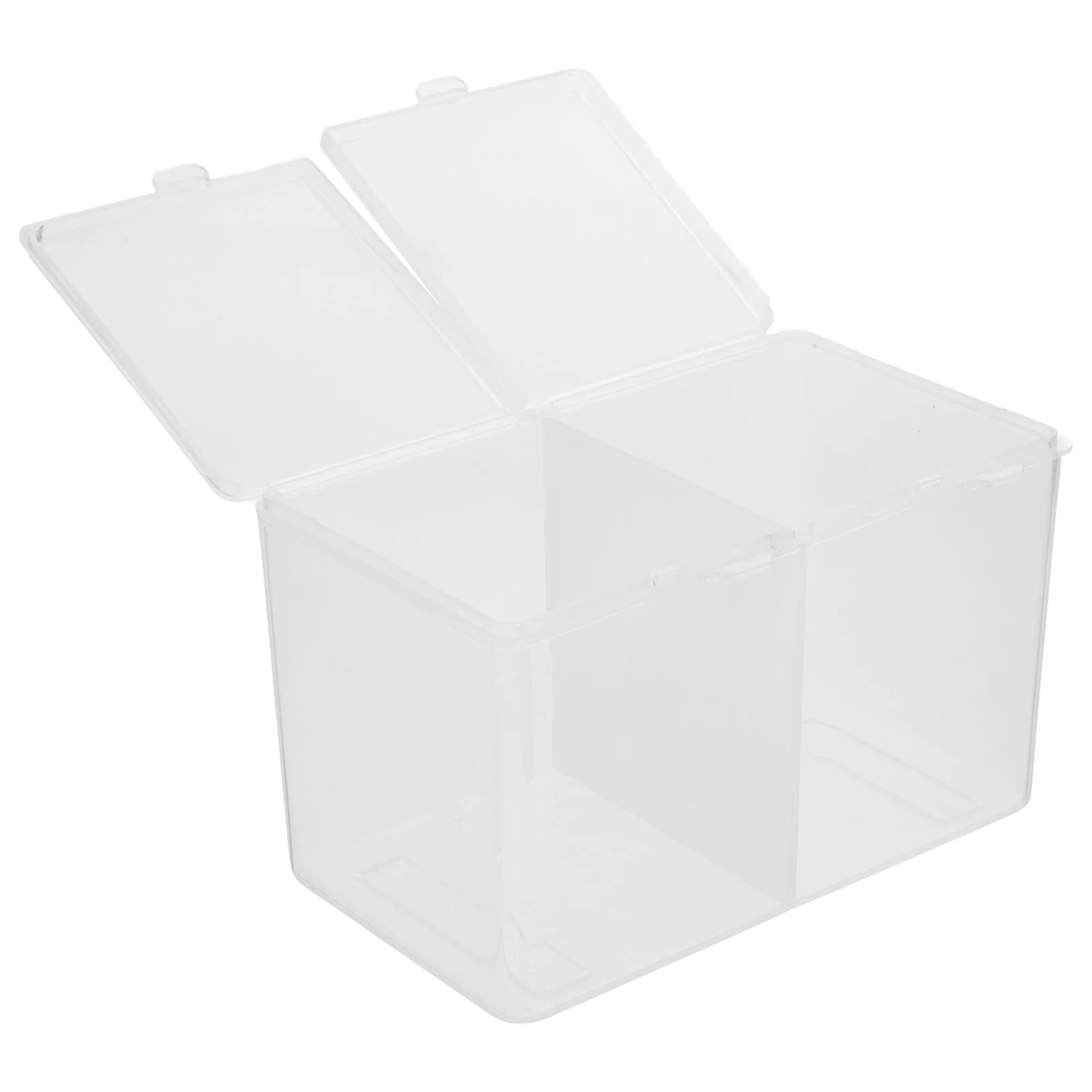 

2pcs Durable Cotton Storage Container Box Bathroom Container Clear Design MultiPurpose Tool Storage Rack Holder