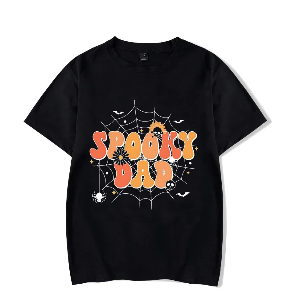 Halloween Essential Daddy/Mommy/Brother/Sister Spider Web Print T-shirts Spooky Graphic Family Outfit