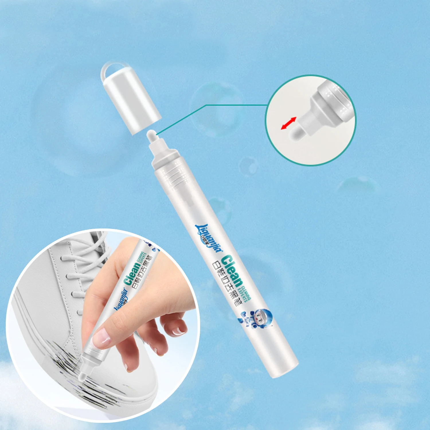 Stylo de Retrait de Chaussures SAF, Imperméable, Réparation de Baskets, Document Complémentaire, Blanc, Jaune, Livres de Blanchiment, 1 Pièce