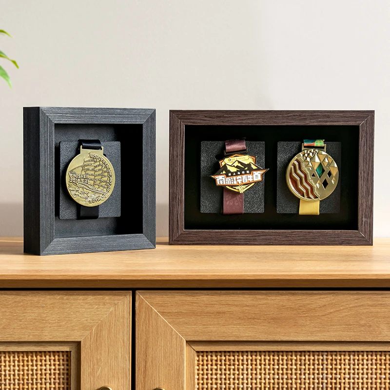 Medal Display Case,Medal Box Photo Frame,Marathon Medal Display Frame for Running Marathon,Triathlon,Football Gymnastics,Sports