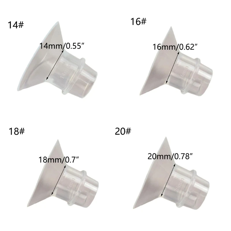 Adaptateur pompe à lait en silicone efficace, convertisseur corne pompe à lait, durable pour une expression améliorée