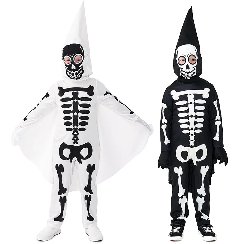 Halloween Costume Children's Performance Skeleton Cosplay Costume Bone Ghost Party Dress