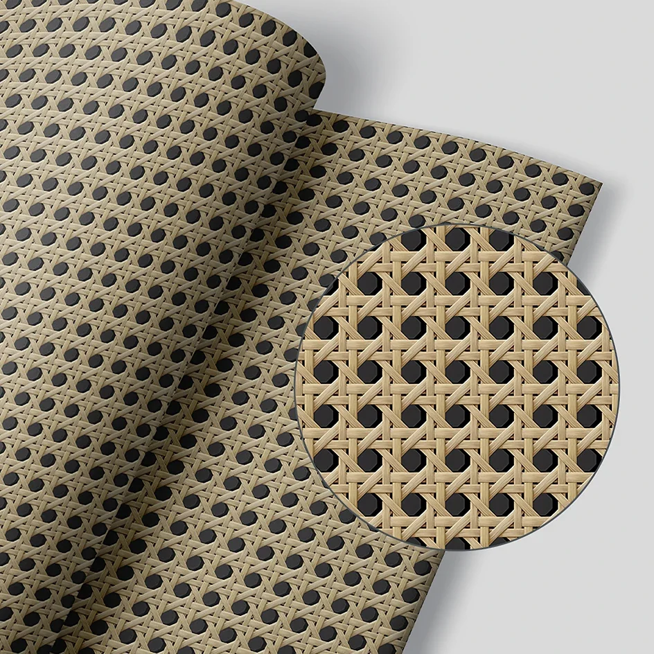

Yellow Rattan Weave Wall Panels Self-Adhesive Peel & Stick Removable Decals for Living Room Bedroom Study