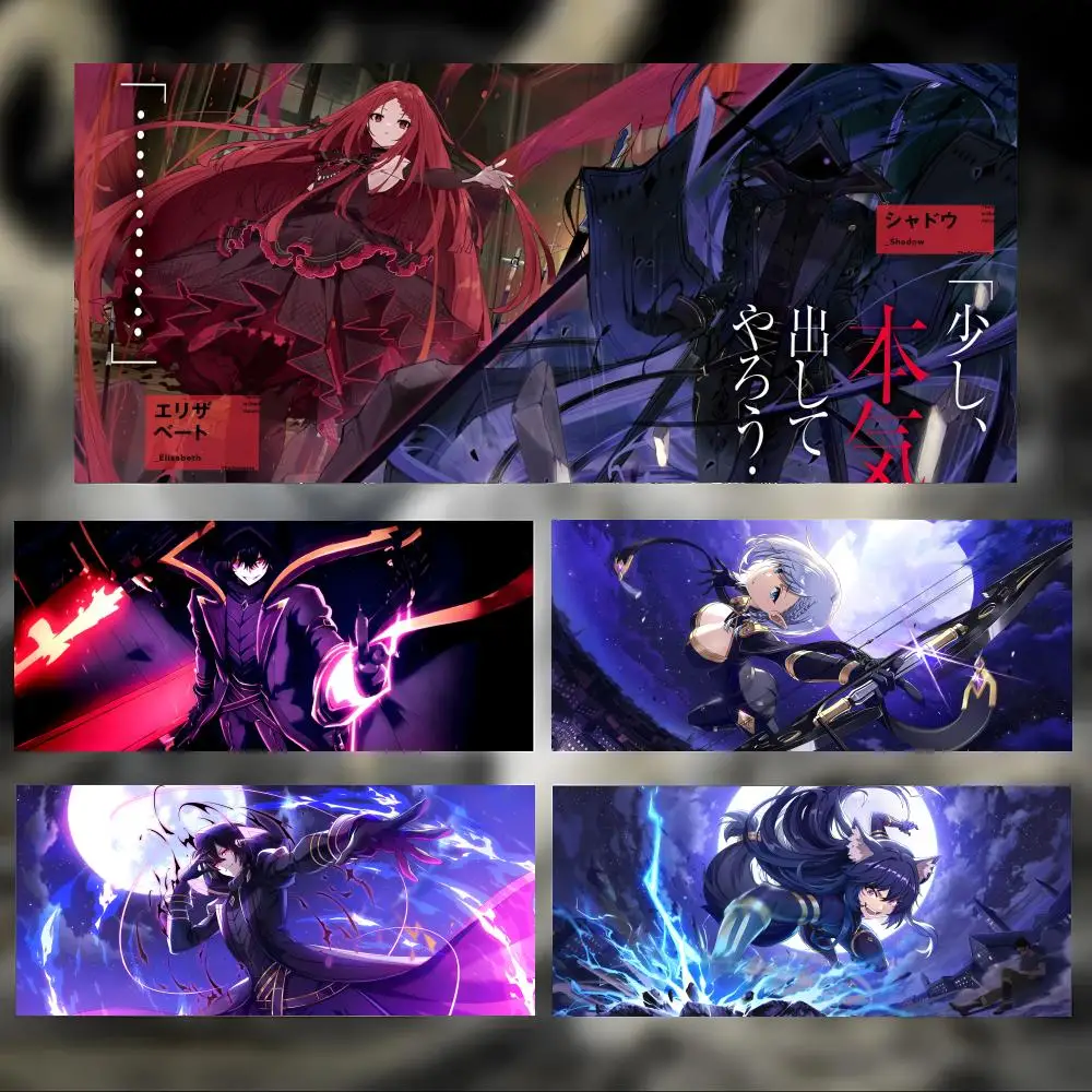 Anime The E-Eminence in Shadow Cid Kagenou Mauspad, großes, dickes Schreibtischpad mit genähten Kanten, Gaming-Mauspad für PC