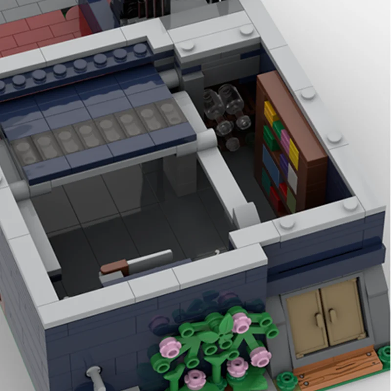 1812 pçs moc vitoriano cidade casa modelo modular blocos de construção montar diy idéia presente natal crianças brinquedo aniversário